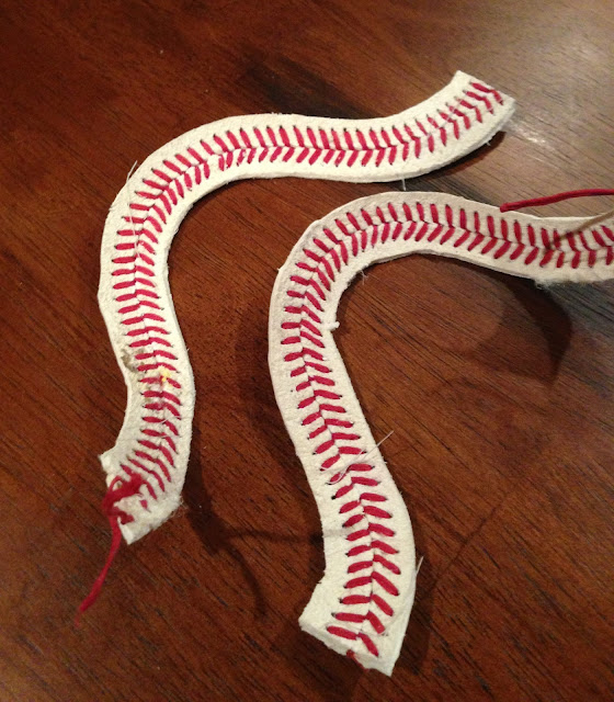 A Little Bolt of Life Baseball Bracelet DIY