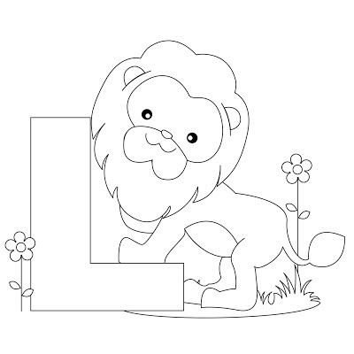 Animal Alphabet Letter L Coloring Pages