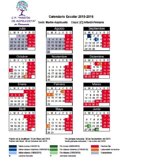 CALENDARIO  15-16