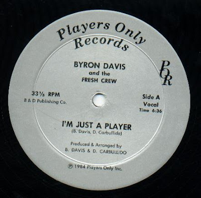 Byron Davis And The Fresh Krew – I'm Just A Player (1984, VLS, VBR)