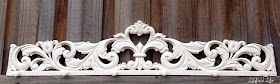 white carved hook rack by Lilyfield Life