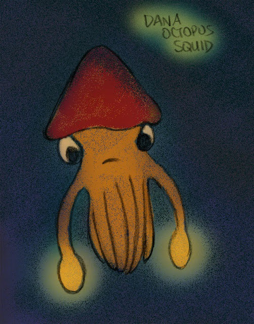 Dana Octopus Squid Illustration