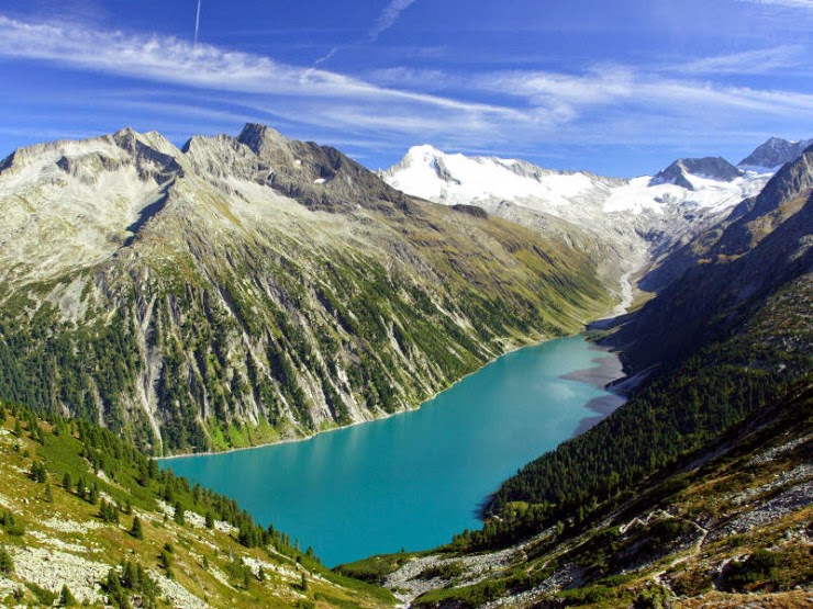 A Wonderful Hike along the Schlegeis Lake in Tyrol, Austria A Wonderful Hike along the Schlegeis Lake in Tyrol, Austria