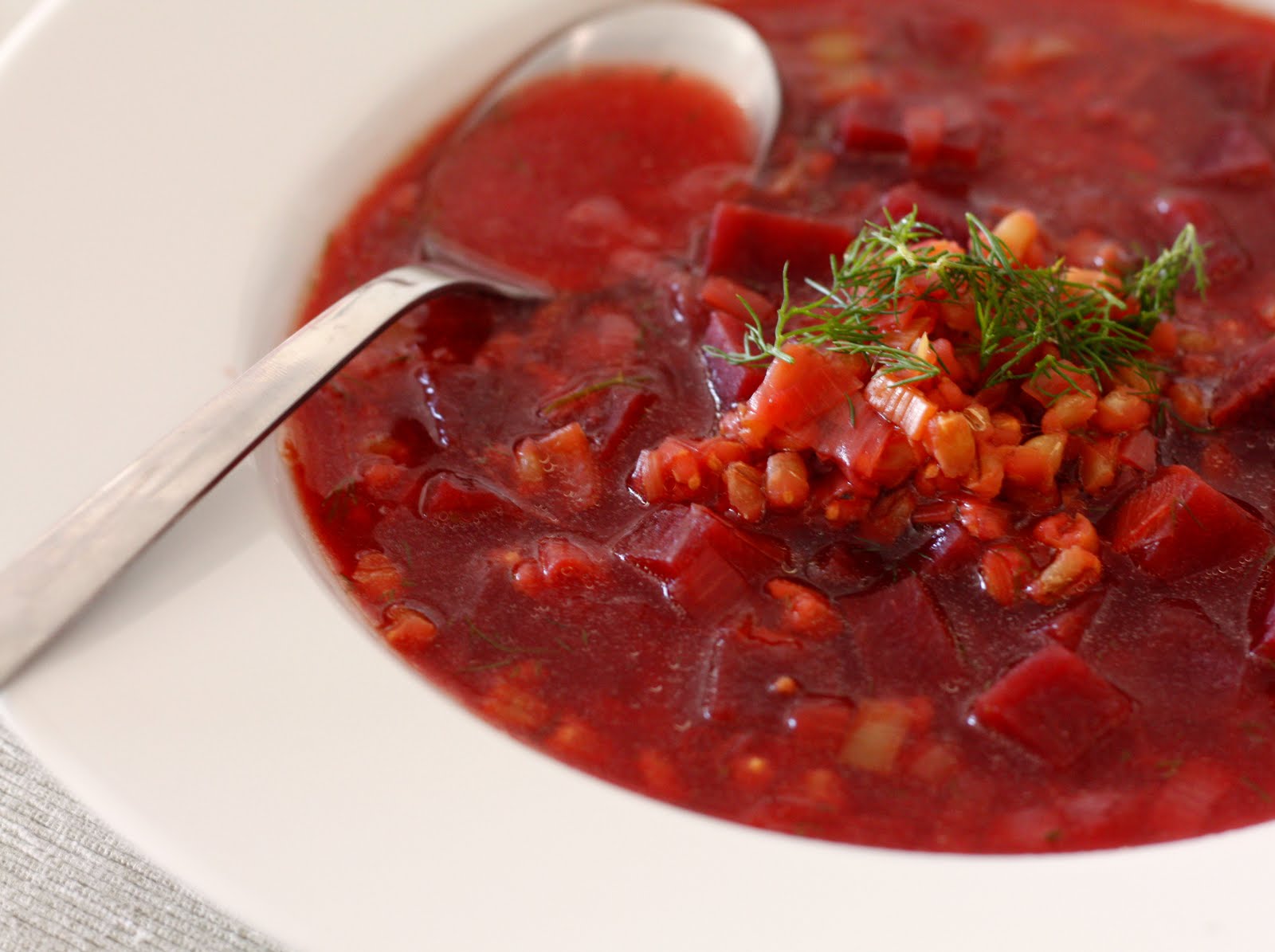 A Crafty Lass Beet, Leek & Barley Soup