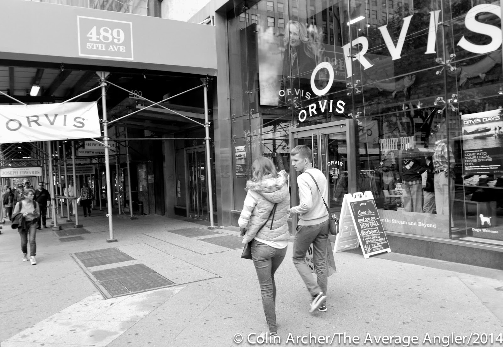 The Average Angler: 10.02.14 Great time at Orvis NYC Happy Hour.dig  the staff as always.but not the new space