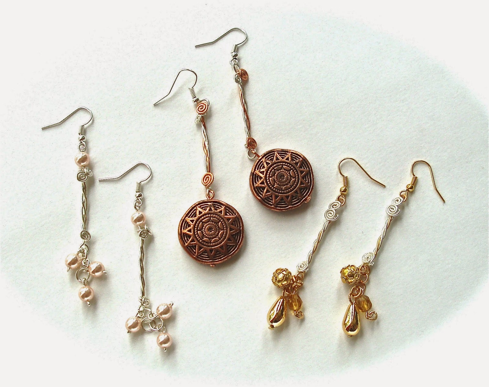 WireWorkers Guild TWISTED STEM EARRINGS