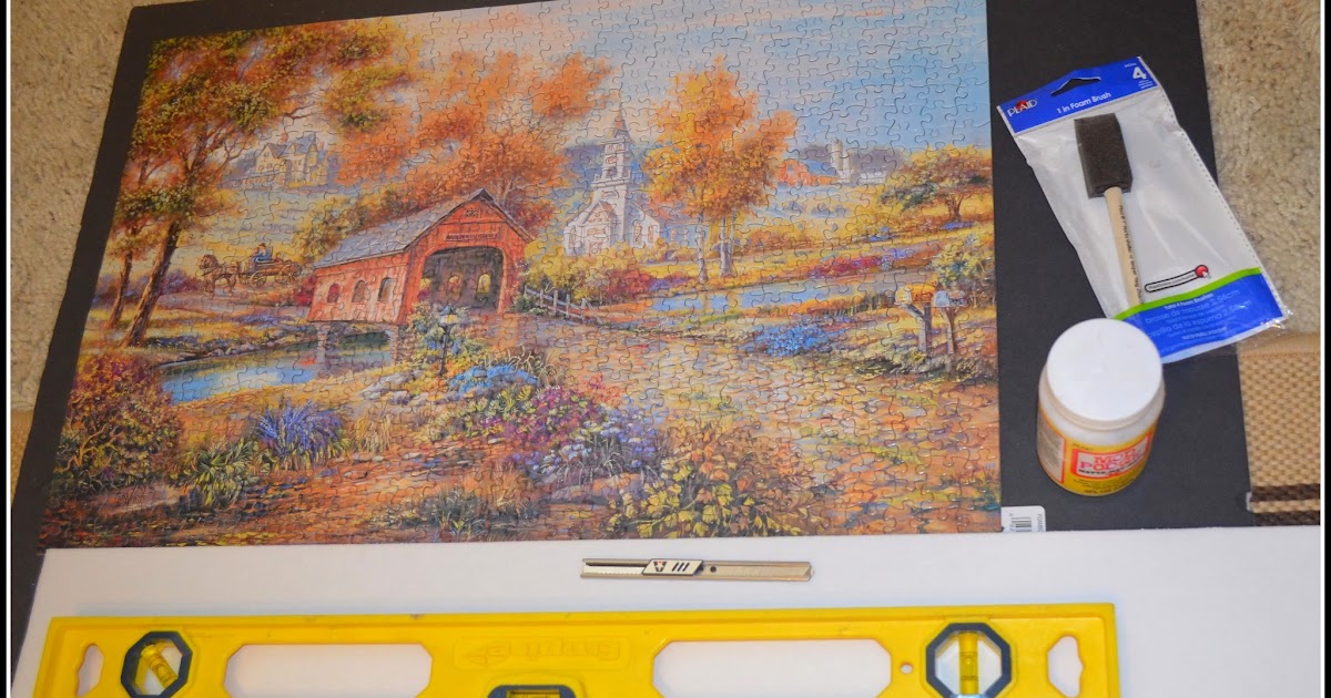 Jigsaw Puzzle as wall Art Techie's DIY Adventures