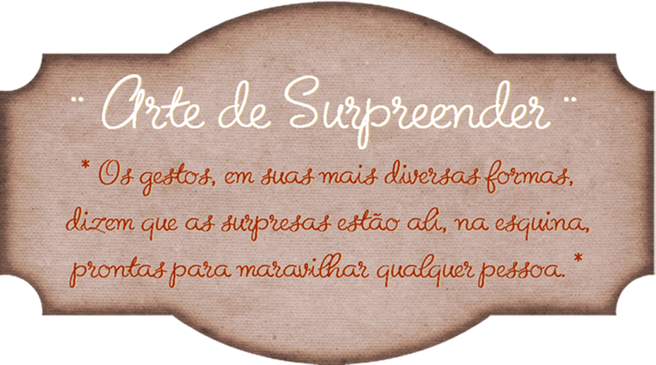 ARTE DE SURPREENDER