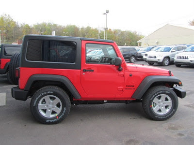 2013 Jeep Wrangler Sport shown in new Rock Lobster color