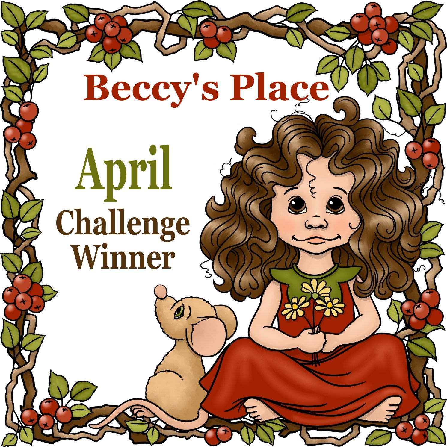 April Challenge Winner at Beccy's Place