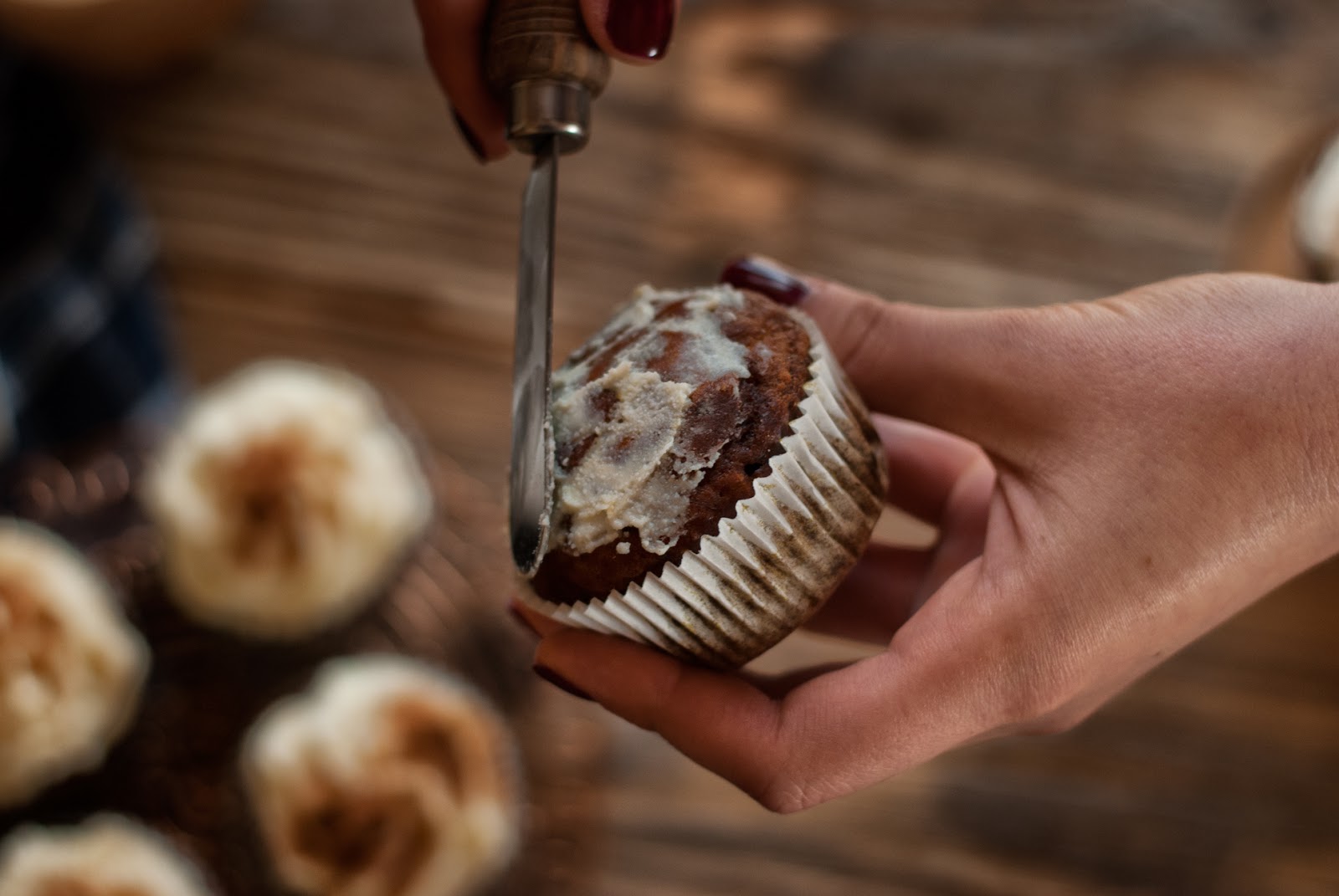 bezglutenowe muffiny z kremem twarożkowym