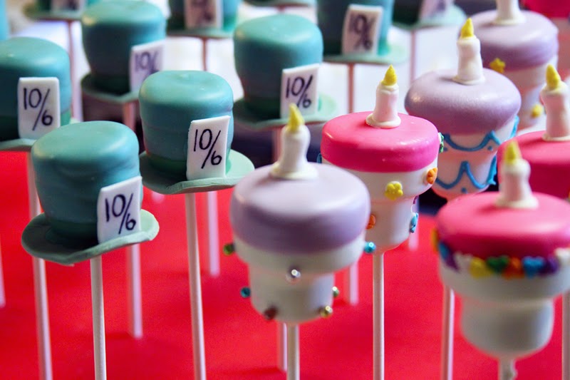 mad hatter party pops
