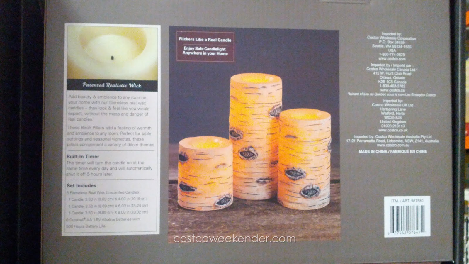 Flameless LED Wax Candles (3 pack) Costco Weekender