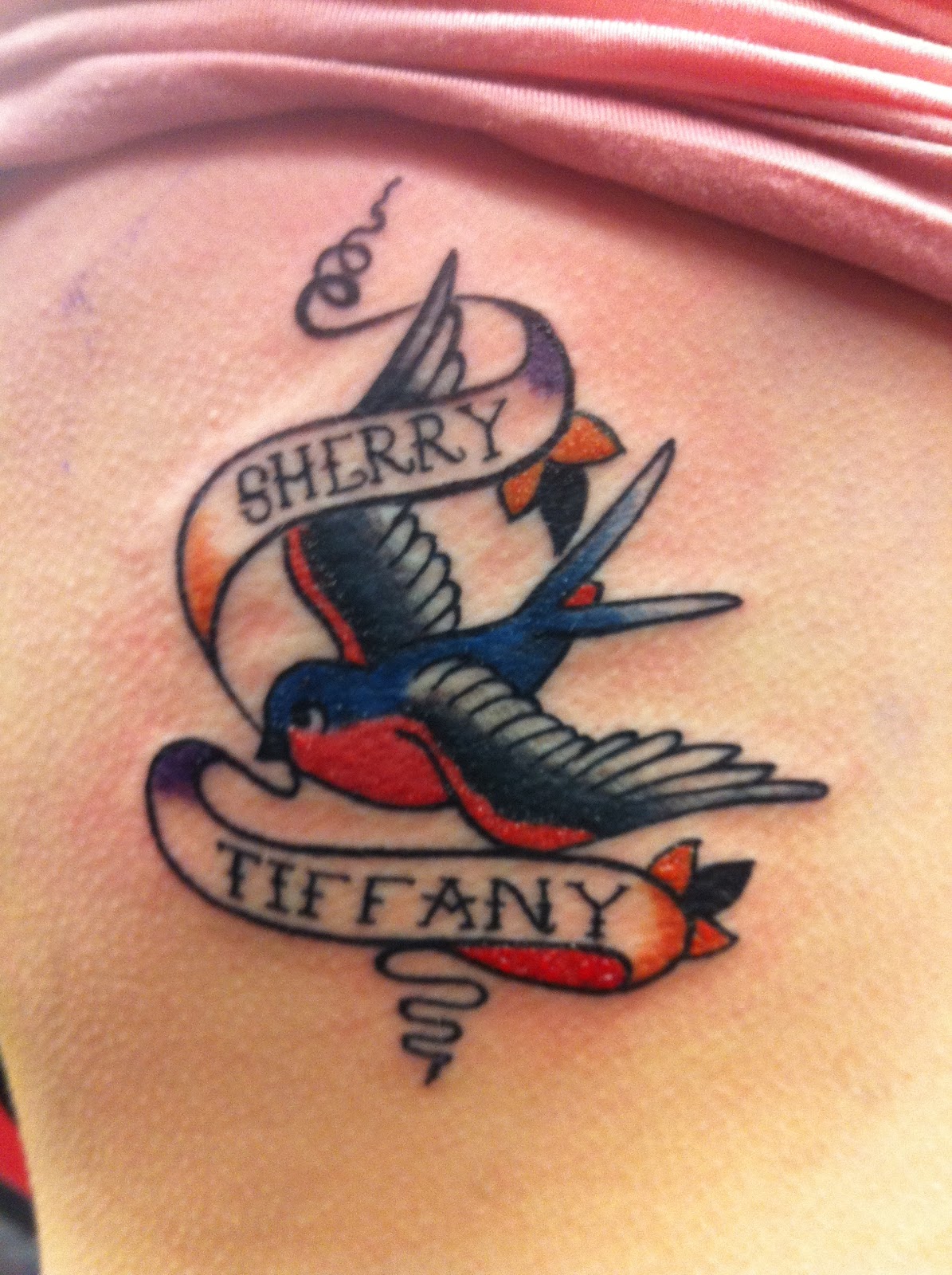 Tattoos by Wojo Traditional Swallow Tattoo