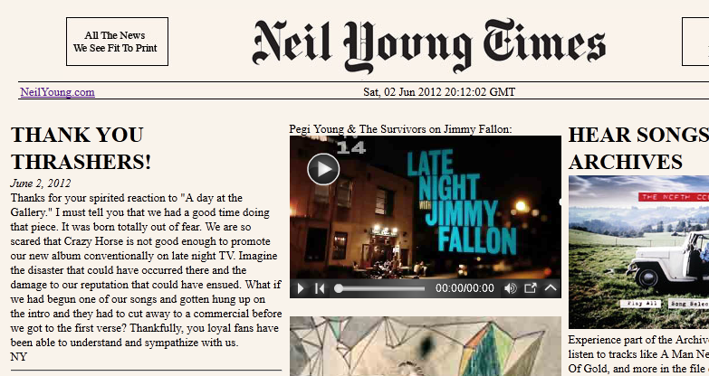 Neil Young News: 6/3/12 - 6/10/12