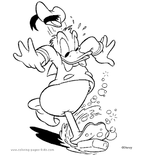 donald duck coloring