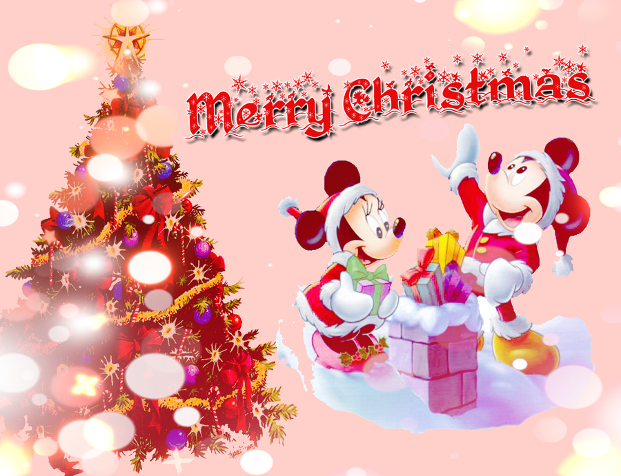 Merry Christmas mickey mouse