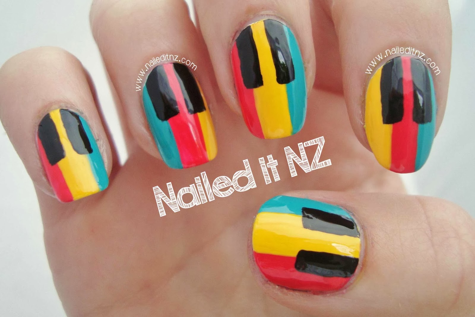 Piano Nail Art Trip Down Nail Art Lane Day 1