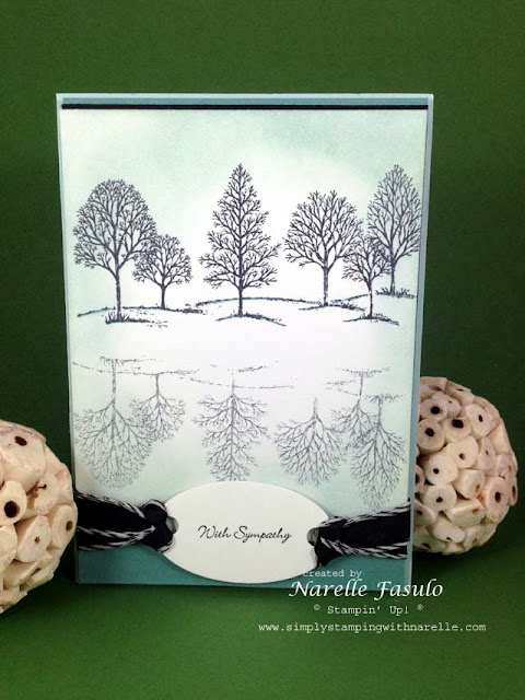 Narelle Fasulo - Independent Stampin' Up! Demonstrator - Lovely As A Tree - Reflection Technique
