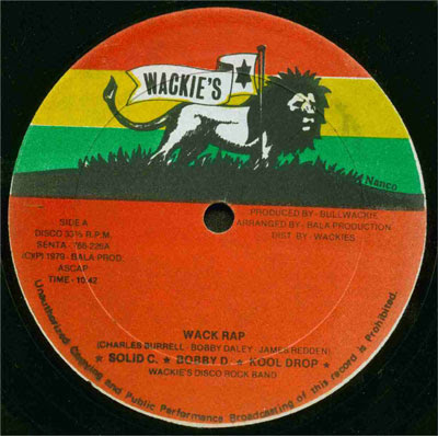 Wackies Disco Rock Band ‎– Wack Rap (1979) (12”) (320 kbps)