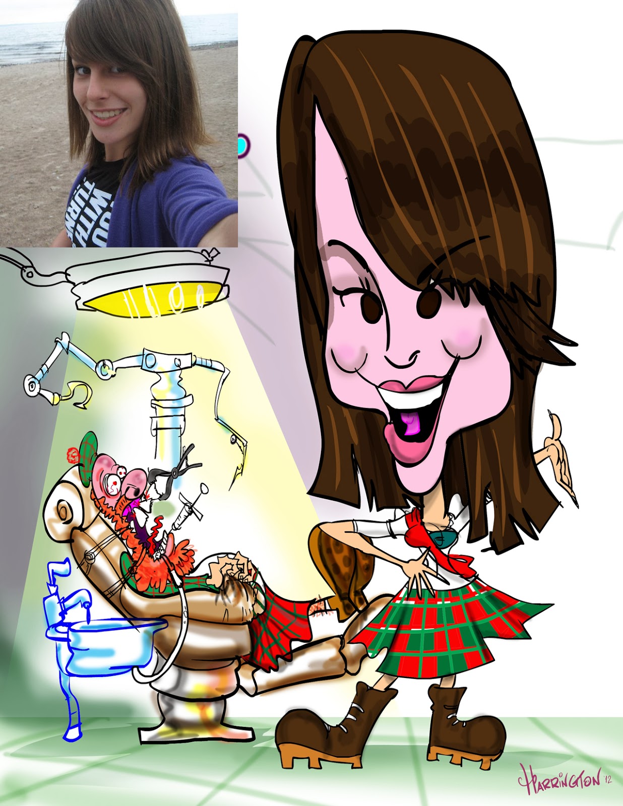 HARRINGTOONS DENTAL CARICATURES like pulling teeth!