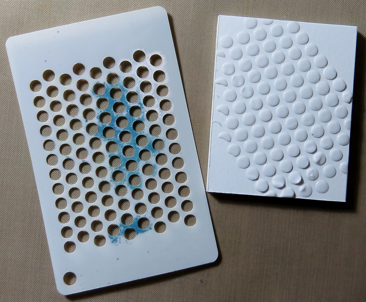 Stamps and Stencils Using Foam Board.