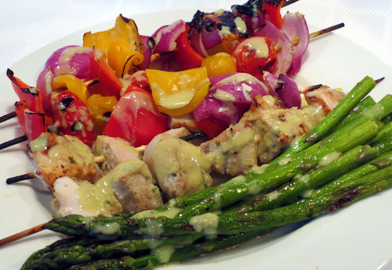 Dinner with the Welches MahiMahi Skewers with Artichoke Vinaigrette