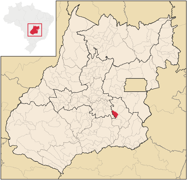 Localização de São Miguel do Passa Quatro em Goias