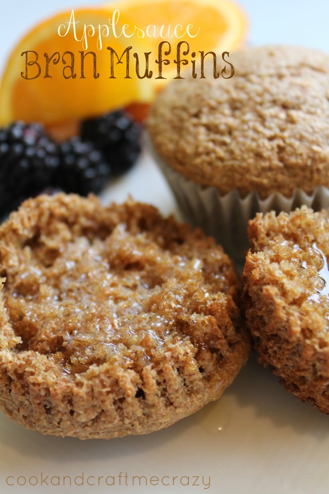 Cook and Craft Me Crazy Applesauce Bran Muffins