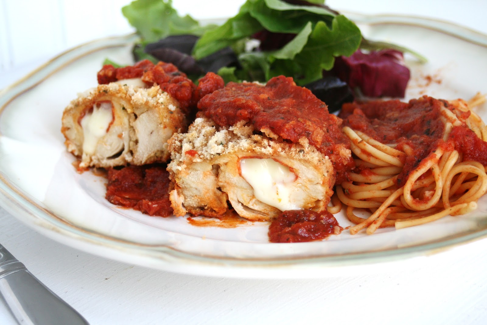 I Thee Cook Pepperoni and Cheese Stuffed Chicken Breasts