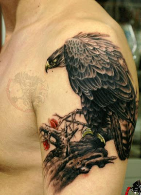 eagle tattoo on the arm