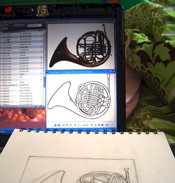 bittersweetcrafts French Horn Cake