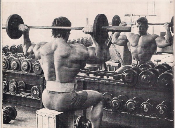How do you perform overhead presses and Arnold curls?