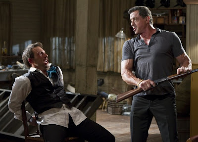 Sylvester Stallone and Christian Slater in Bullet to the Head
