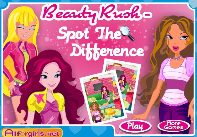 barbie spot the difference games