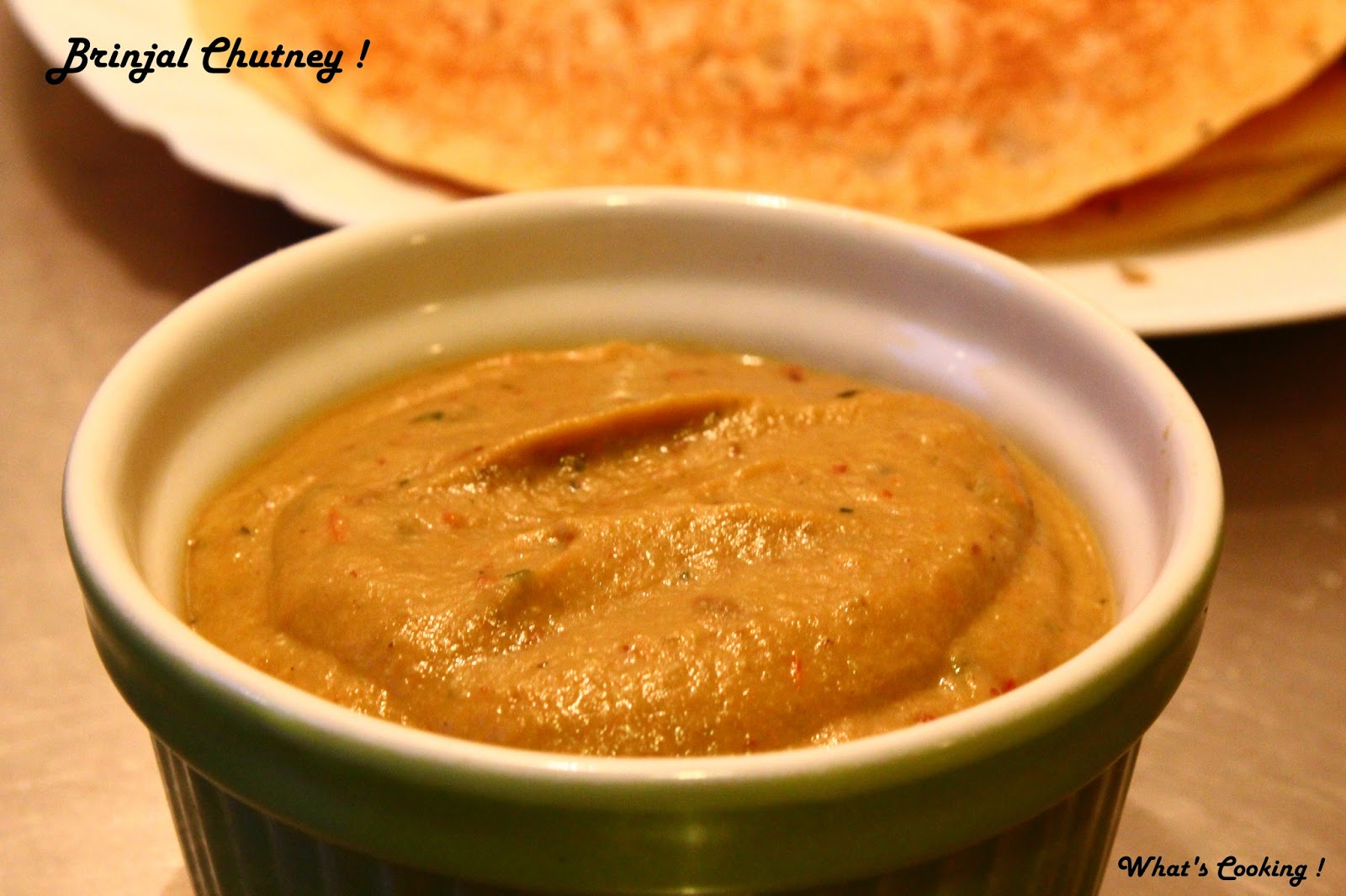 The Noisy Kitchen Brinjal/Eggplant Chutney