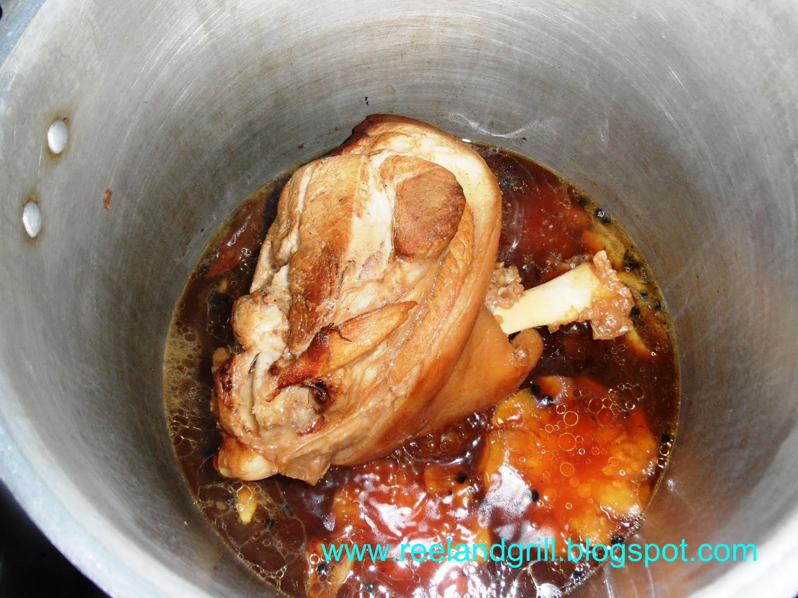 Reel and Grill Pata Hamonado (Pork Knuckle Cooked in Pineapple Juice