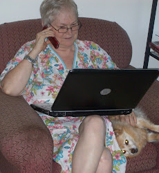 Me Working On The Blog