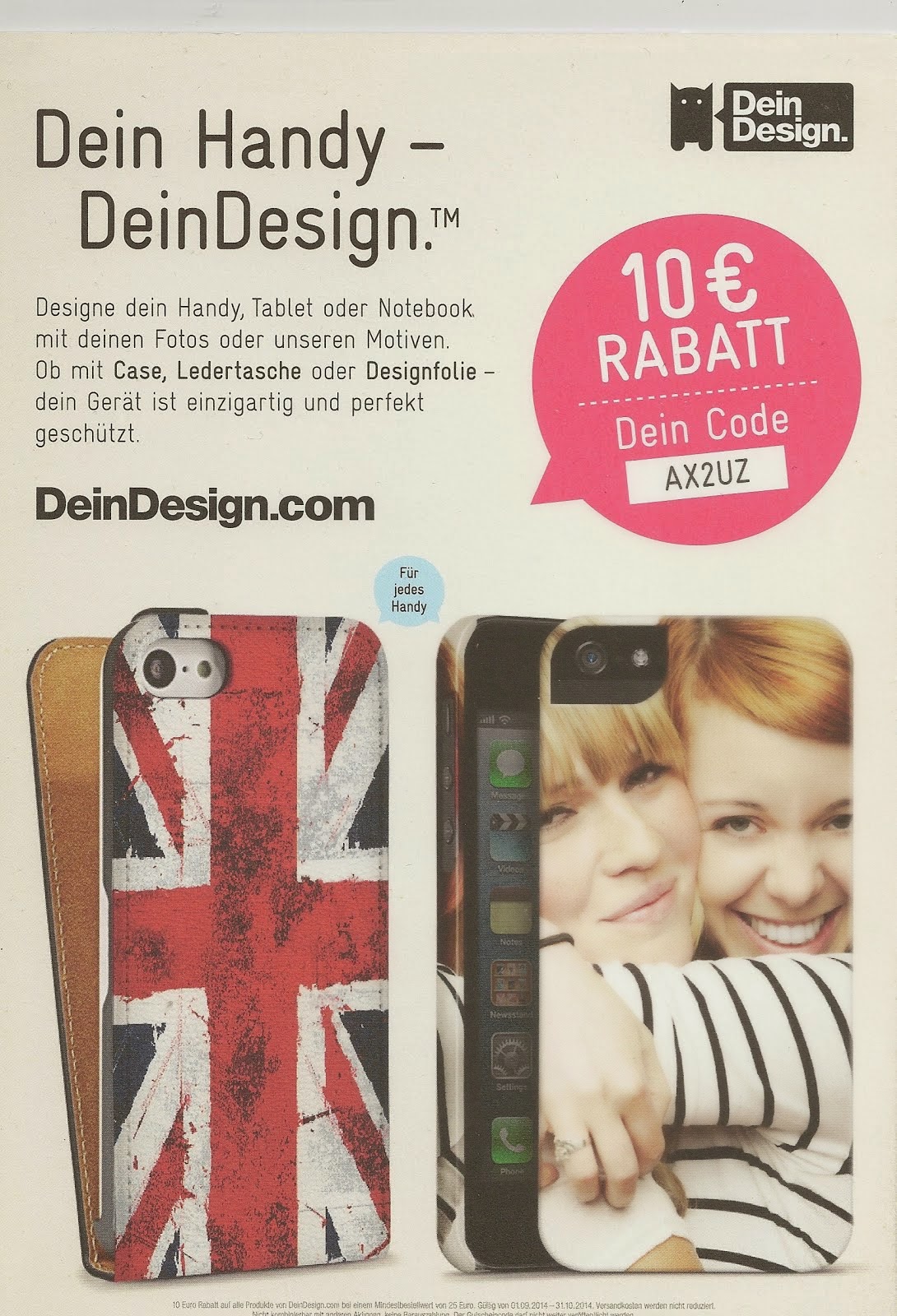 10€uro Rabat bei einem Mindestbestellwert von 25€uro   " Dein Code: AX2UZ"