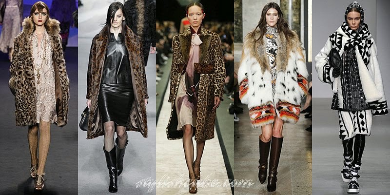 Fall Winter 2014 - 2015 Women's Fur Coats Fashion Trends