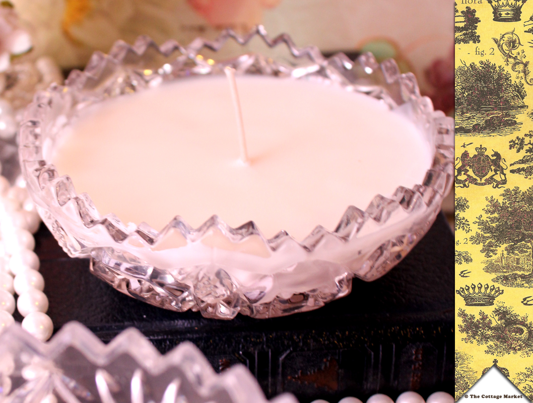 Crystal Candles...A Pottery Barn Knock off Tutorial for Thrifters