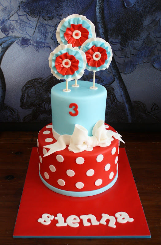 Sandy's Cakes Sienna's Oobi Dress inspired 3rd Birthday Cake