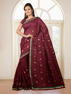 Bhagalpuri Silk designer party wear sari-10 