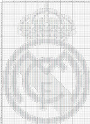 Escudo Real MadridPunto de Cruz (realnegro)