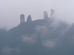 "Horns Of The Diablo" on left ridgetop announce Angel Falls is near