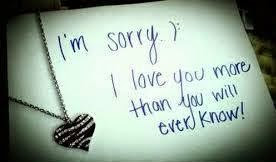 Im sorry quotes for him from the heart