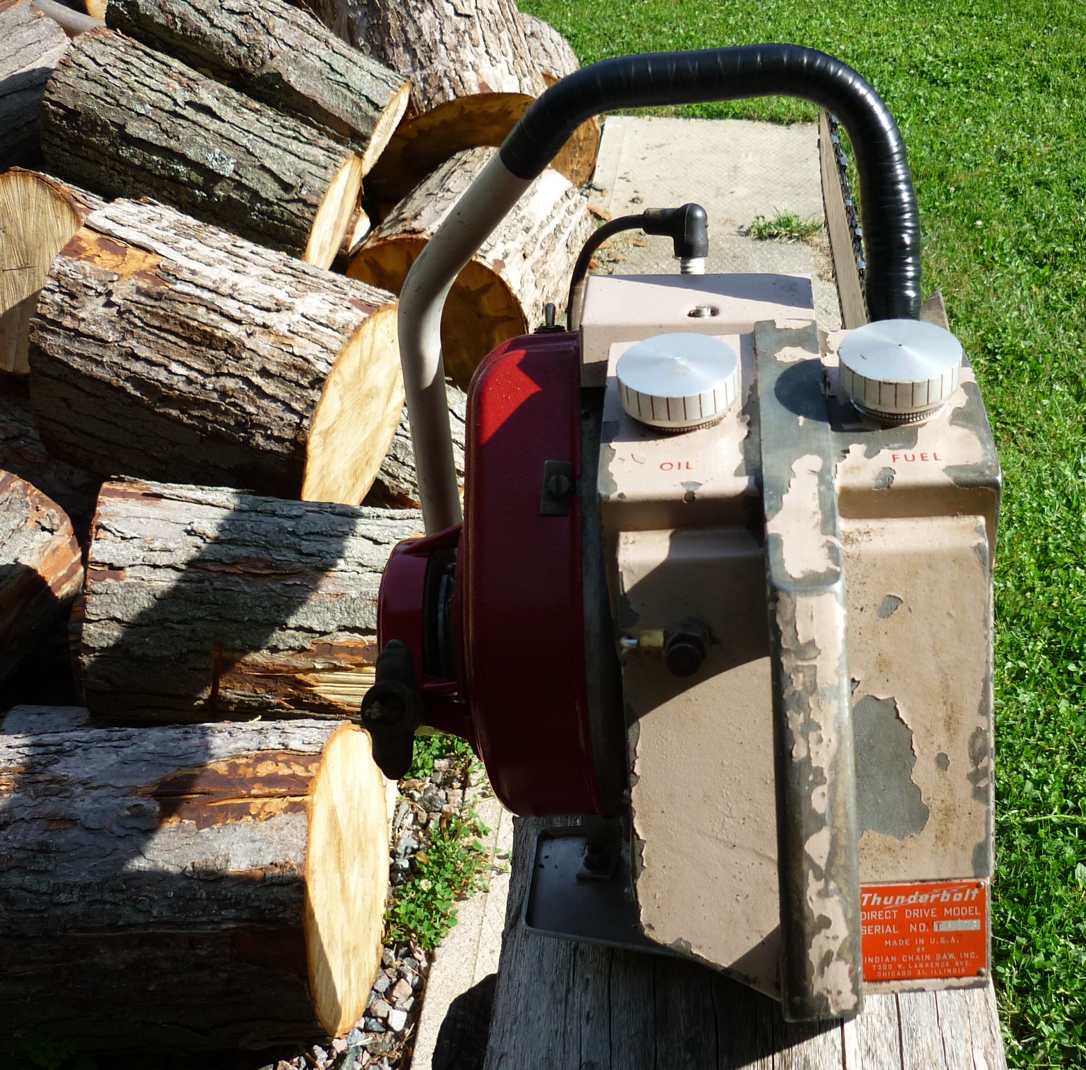 VINTAGE CHAINSAW COLLECTION INDIAN THUNDERBOLT.