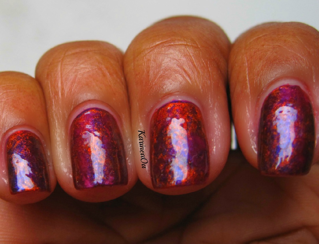 Karine’s Vernis Club Saran wrap nails