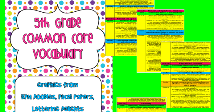 Ginger Snaps: 5th Grade Common Core Vocabulary