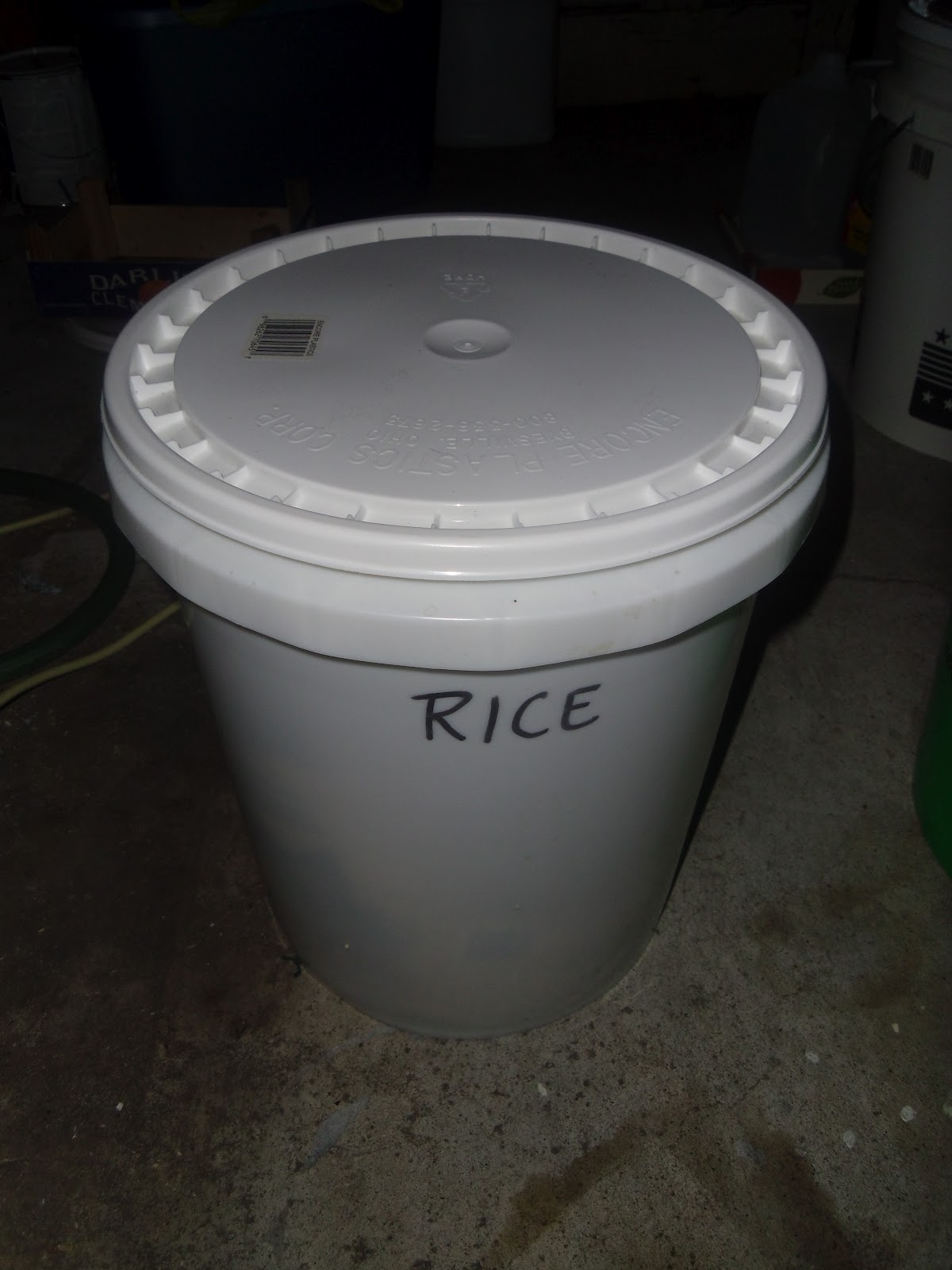 Living Life in Rural Iowa Food Storage Bucket Style